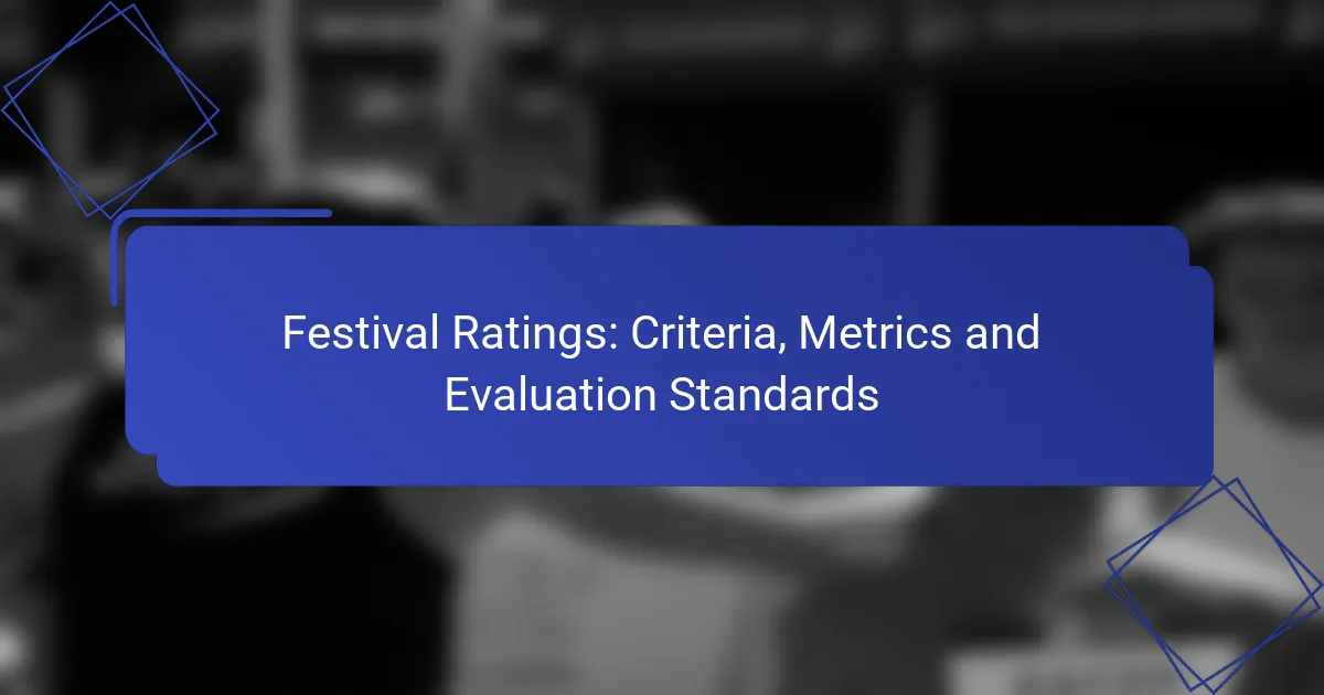 Festival Ratings: Criteria, Metrics and Evaluation Standards